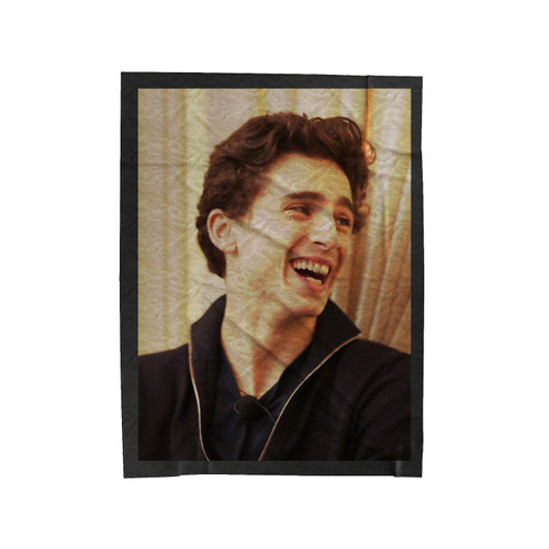 Timothee Chalamet Laughing Velveteen Blanket