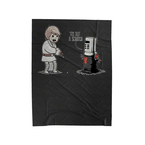 Tis But A Scratch Velveteen Blanket