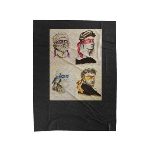 Tmnt As Renaissance Masters Velveteen Blanket Tmnt As Renaissance Masters Velveteen Blanket