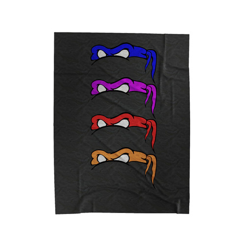 Tmnt Teenage Mutant Ninja Turtles Masks Velveteen Blanket