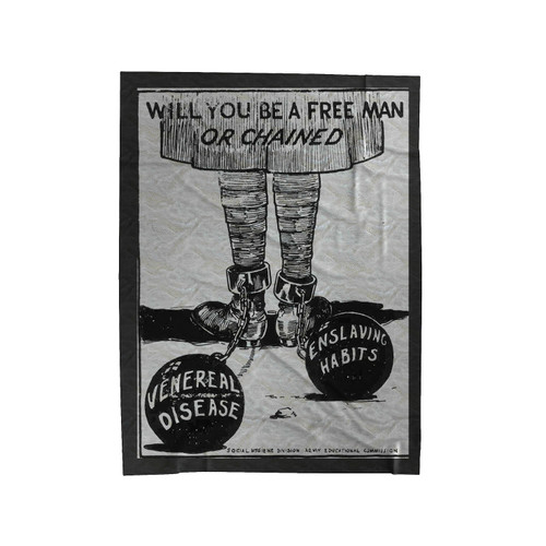 To Fight Coronavirus Will You Be A Free Man Velveteen Blanket