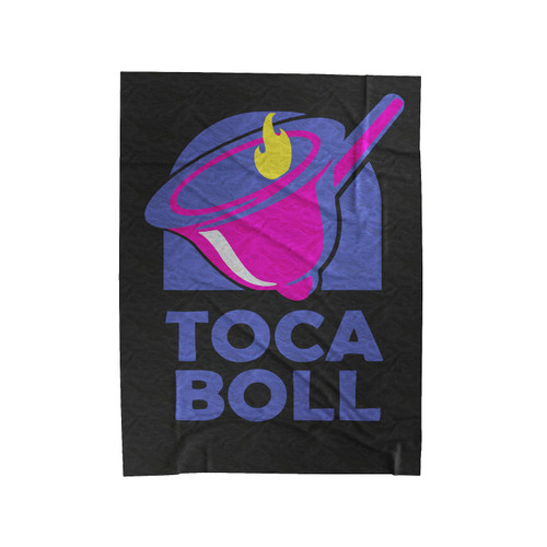 Toca Boll Funny Marijuana Weed Taco Bowl Velveteen Blanket