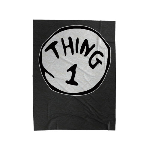 Toddler's Thing 1 Velveteen Blanket