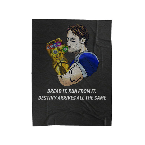 Tom Brady Thanos New England Football Velveteen Blanket