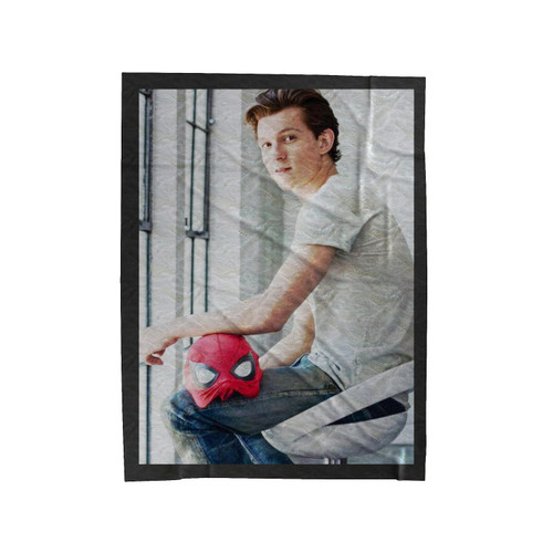 Tom Holland Photoshoot Velveteen Blanket