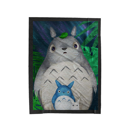 Totoro And Friends Art Velveteen Blanket