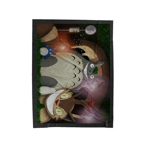 Totoro And Friends Cartoon Velveteen Blanket