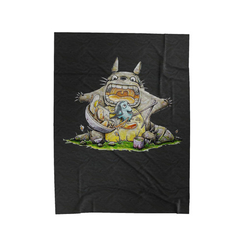 Totoro Friendly Neighbour With Dory Velveteen Blanket