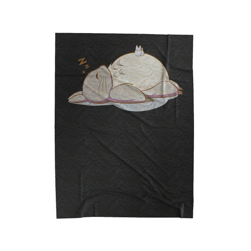 Totoro Sleeping With Friends Velveteen Blanket