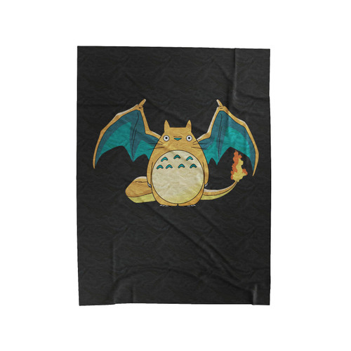 Totorozard Anime Pokemon Velveteen Blanket