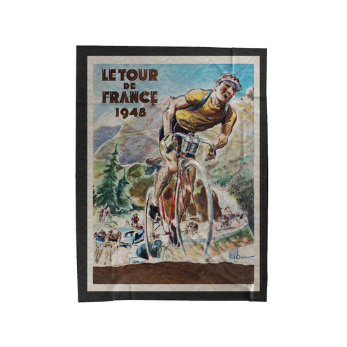 Tour De France 1948 Velveteen Blanket