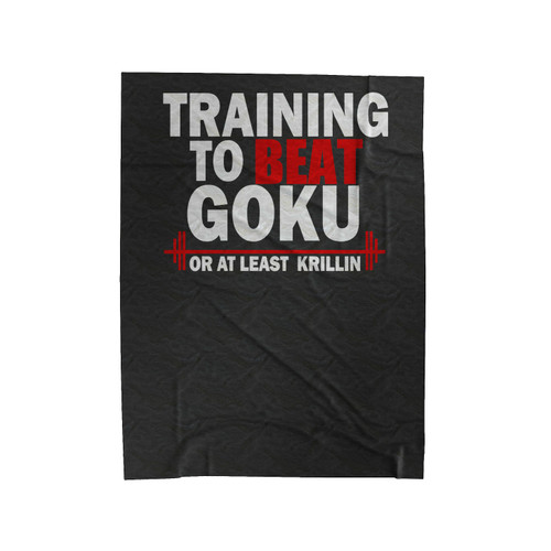 Train Insaiyan Gym Training To Beat Goku Dbz Dragon Ball Z Velveteen Blanket