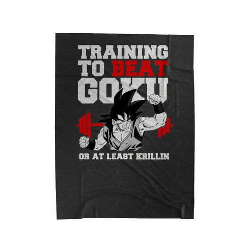 Training Gym To Beat Goku Or Killing Dragon Ball Z Velveteen Blanket