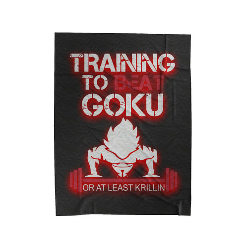 Training Insaiyan Gym To Beat Goku Gym Velveteen Blanket