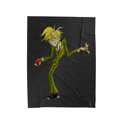 Transparent Courage The Cowardly Dog Velveteen Blanket