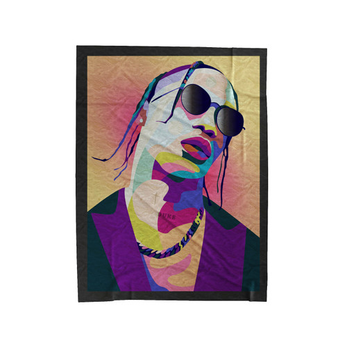 Travis Scott 4 Velveteen Blanket