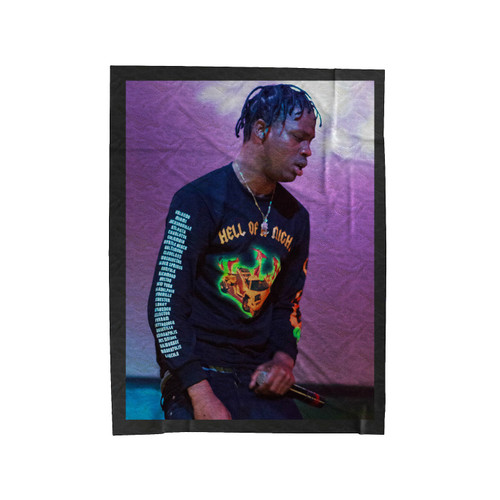 Travis Scott American Rapper Velveteen Blanket