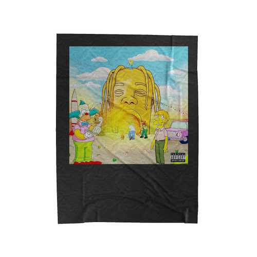 Travis Scott Astroworld Parody Velveteen Blanket