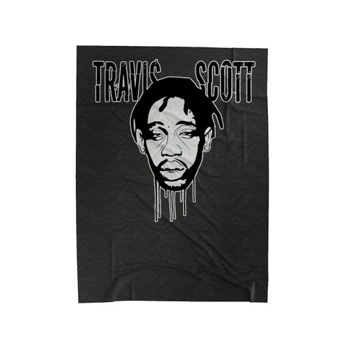 Travis Scott Face Art Velveteen Blanket