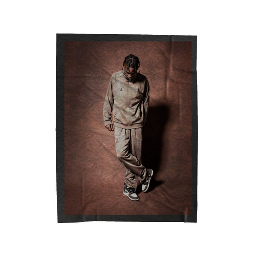 Travis Scott Jordan 1 Velveteen Blanket