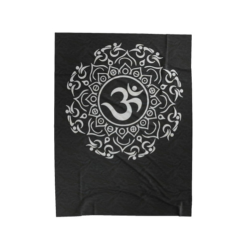 Tri'maste Triathlon Triathlete Om Mandala Symbol Velveteen Blanket