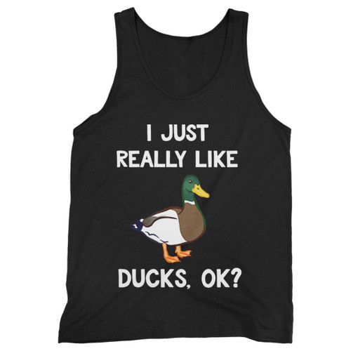 Our cotton i just really like ducks animal humor joke men tank top is perfect for those intense workouts in the gym, at practice or pickup games.