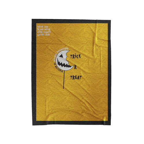 Trick R Treat Halloween Velveteen Blanket