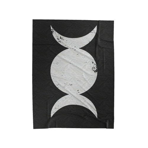Triple Moon Goddess Velveteen Blanket
