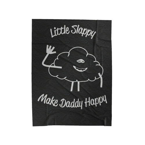 Troll Movie Cloud Little Slappy Make Daddy Happy Graphictroll Movie Cloud Little Slappy Make Daddy Happy Graphic Velveteen Blanket
