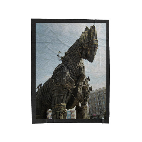 Troy Movie Still Velveteen Blanket