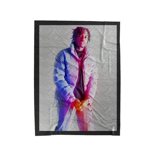 True To Myself The Lil Tjay Velveteen Blanket