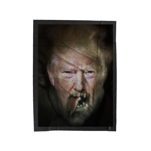 Trump Devil Of America Anti Donald Trump Fuck Donald Trump Velveteen Blanket