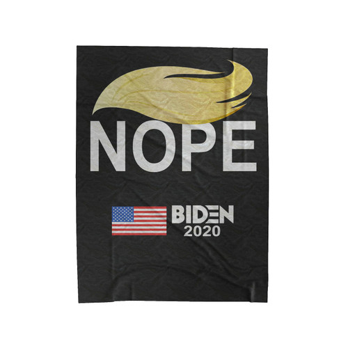 Trump No Garden Flag Velveteen Blanket
