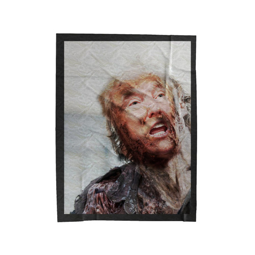 Trump Zombie Anti Donald Trump Fuck Donald Trump Velveteen Blanket