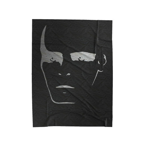Tubeway Army Silver Face Velveteen Blanket