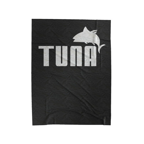Tuna Fish Logo Funny Comedy Velveteen Blanket