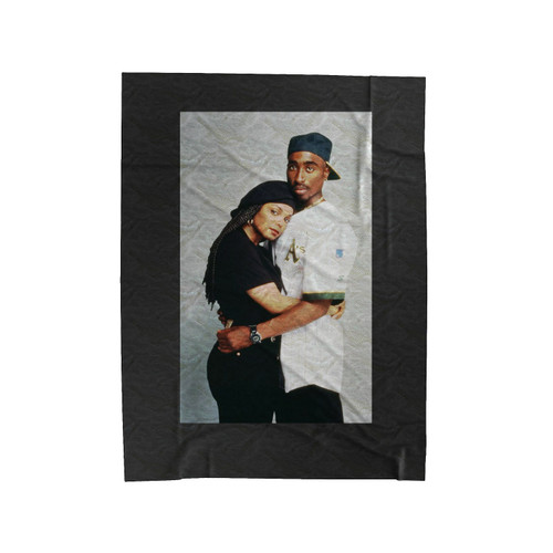 Tupac 2Pac And Janet Jackson Velveteen Blanket