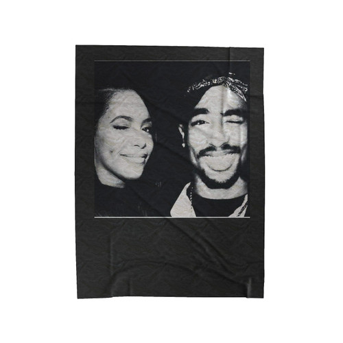 Tupac And Aaliyah Singer Velveteen Blanket
