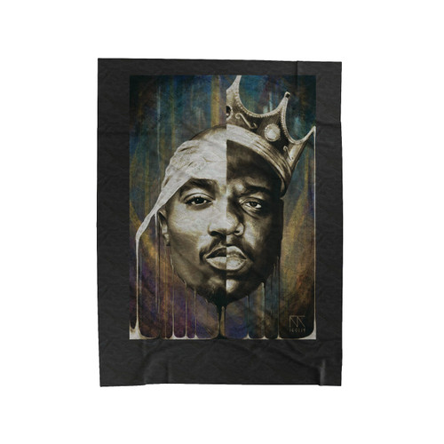Tupac And Biggie Velveteen Blanket