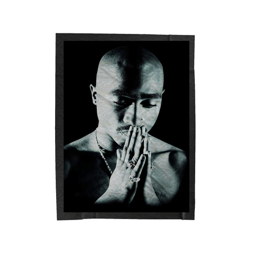Tupac Praying Velveteen Blanket