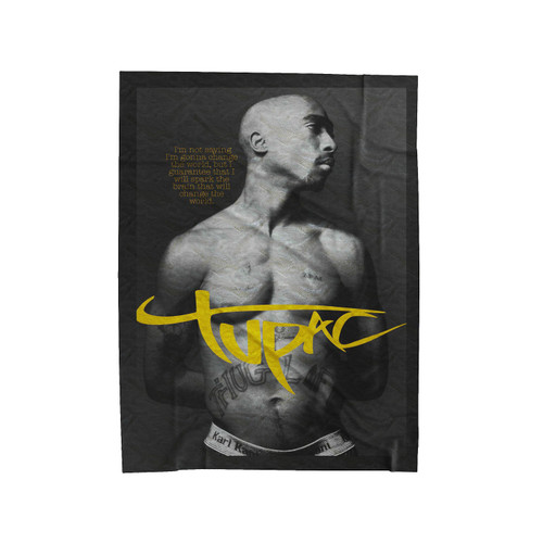 Tupac Shakur Rapper Velveteen Blanket