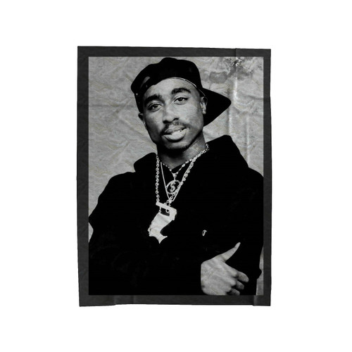 Tupac Shakur Tattoo Velveteen Blanket