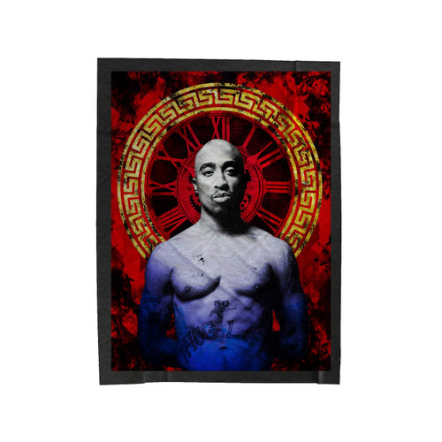 Tupac Skakur Art Velveteen Blanket
