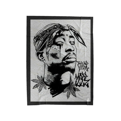 Tupac Vintage Velveteen Blanket