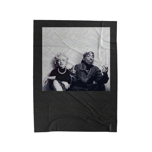 Tupac X Marilyn Monroe Velveteen Blanket