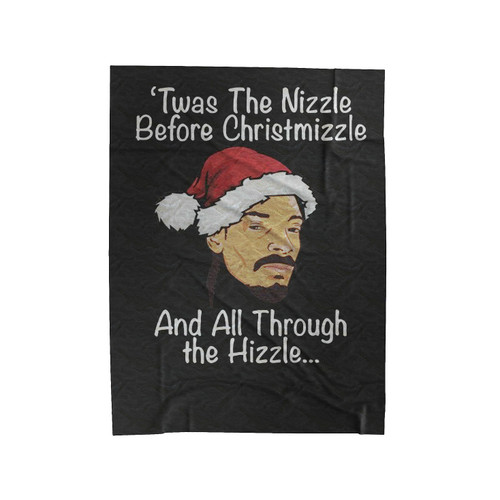 Twas The Nizzle Snoop Dogg Santa Velveteen Blanket