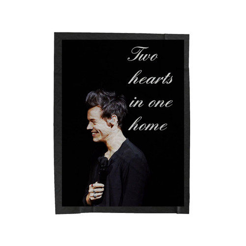 Two Hearts In One Home Harry Styles Velveteen Blanket