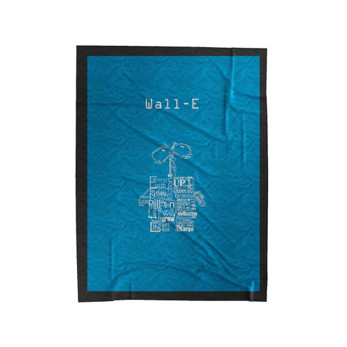 Typography Wall-E Velveteen Blanket