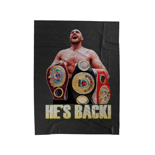 Tyson Furry The Real Champion Velveteen Blanket