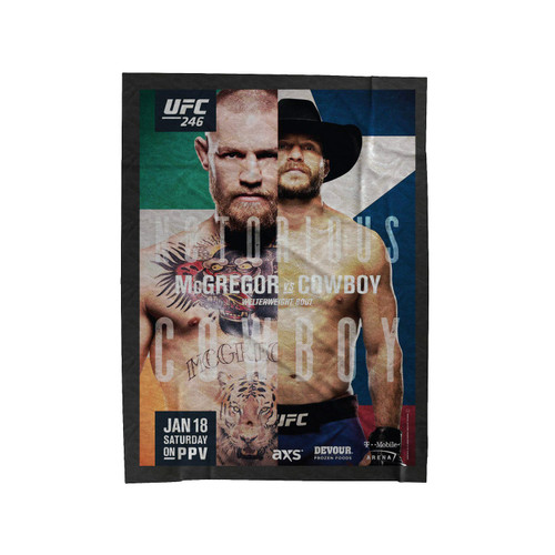 Ufc 246 Conor Mcgregor Vs Cowboy Cerrone Velveteen Blanket